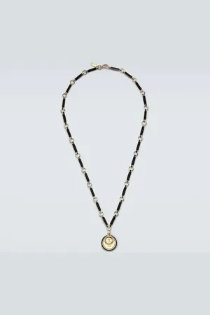 Foundrae Collar de cadena Element de oro de 18 ct con ónice