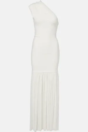 Proenza Schouler Vestido largo asimétrico Cora de chifón de crepé