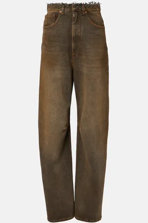 Maison Margiela Jeans rectos con efecto desgastado