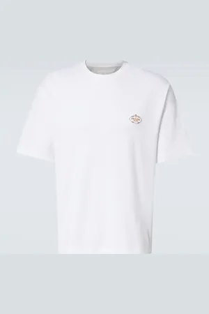 Prada Camiseta de jersey de algodón con logo
