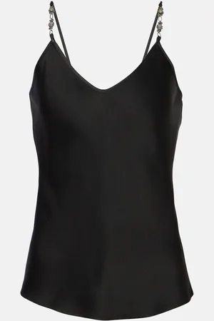 Max Mara Top lencero Afelio de envers satén