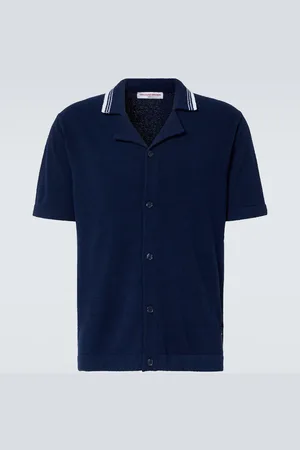 Orlebar Brown Camisa Tiernan de bouclé de mezcla de algodón