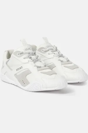 VERSACE Zapatillas Galaxia de piel con ante