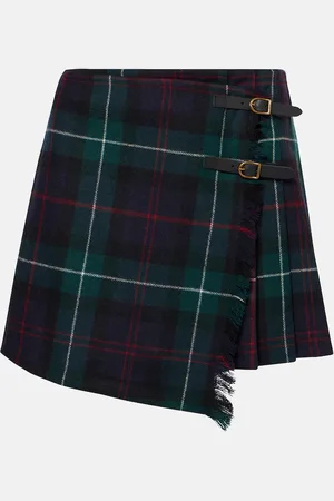 Ralph Lauren Falda envolvente de sarga de lana