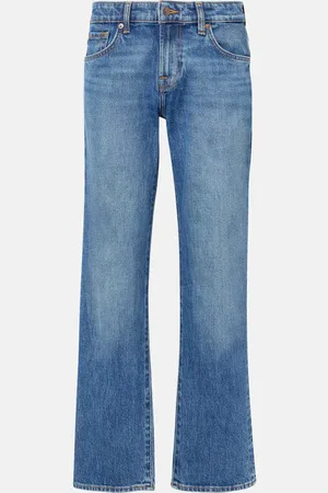 7 for all Mankind Jeans rectos Mankind de tiro medio