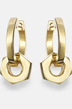 Ileana Makri Pendientes Nut de oro de 18 ct