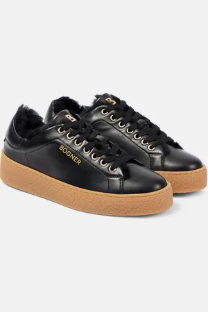 Bogner Zapatillas Lucerne de piel con borrego