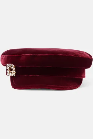 Roger Vivier Gorra Baker Boy de terciopelo