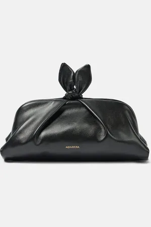 Aquazzura Clutch Bow Tie Small de piel