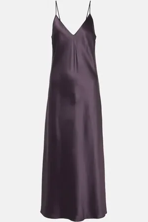 Joseph Vestido lencero Clea de satén de seda