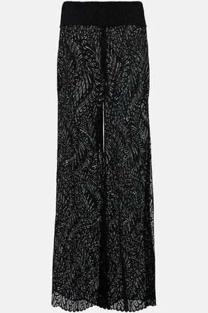 ALEXANDRA MIRO Pantalones palazzo Paloma de tiro alto