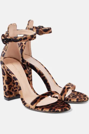 Gianvito Rossi Sandalias Gaeta 95 de terciopelo estampadas
