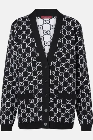 Gucci Cárdigan de mezcla de lana con GG en jacquard