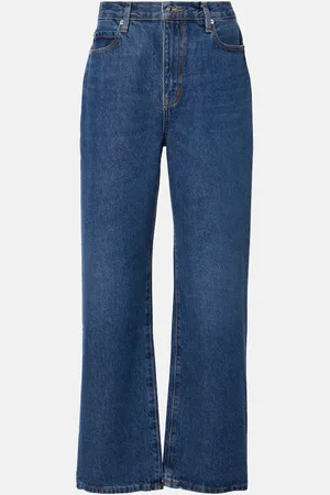 Frame Jeans rectos Le Jane Ankle de tiro alto