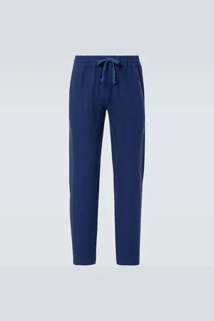 FEDELI Pantalones rectos de lino