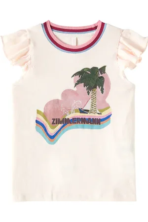 ZIMMERMANN Camiseta Everley de lino y algodón
