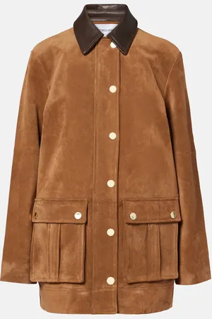 VERONICA BEARD Chaqueta Suz de ante con piel