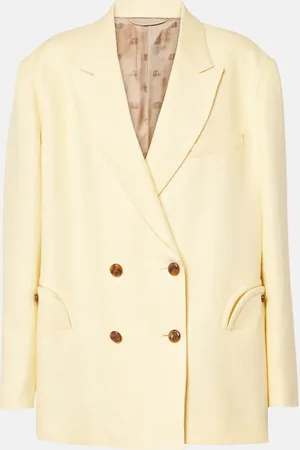 Blazé Milano Blazé Milano Blazer cruzado Clarity Nightbreak de lino
