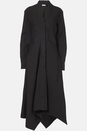 Salvatore Ferragamo Vestido midi de jersey de mezcla de algodón