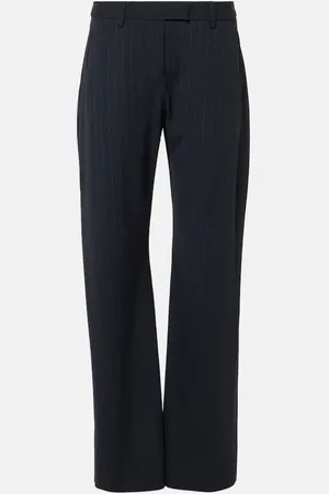 Acne Studios Pantalones anchos con raya diplomática