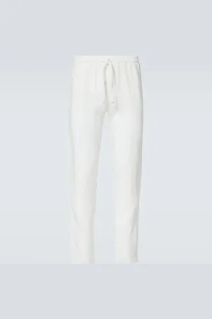 FEDELI Pantalones rectos de lino