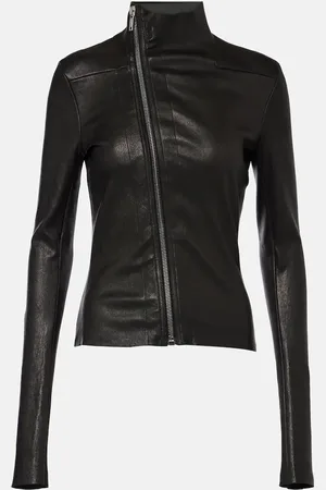 Rick Owens Chaqueta Gary de piel y algodón