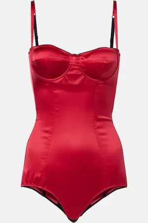 Dolce & Gabbana Body de satén de mezcla de seda