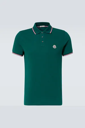 Moncler Polo en piqué de algodón con logo