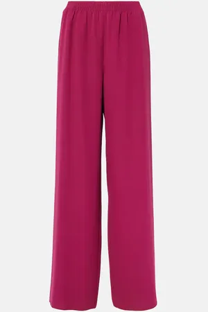 VALENTINO Pantalones anchos de cady couture