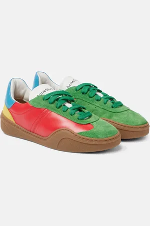 Acne Studios Zapatillas Bars de piel y ante