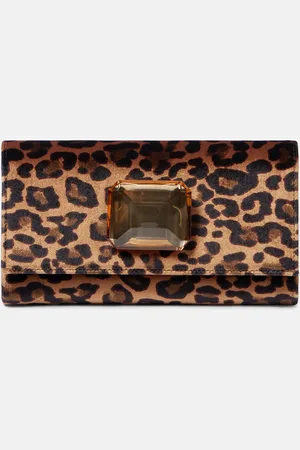 Gianvito Rossi Clutch Jaipur Mini de terciopelo