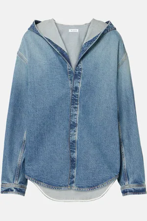 Alaïa Alaïa Camisa de denim con capucha