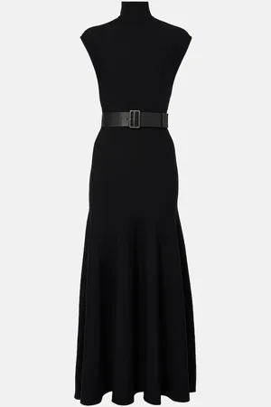 Alaïa Alaïa Vestido largo de mezcla de lana