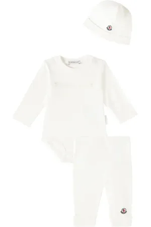 Moncler Bebé - set de gorro, body y pantalones