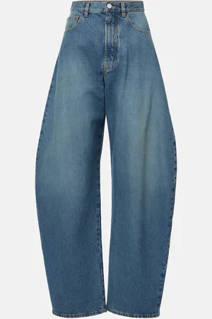 Alaïa Alaïa Jeans barrel de tiro alto