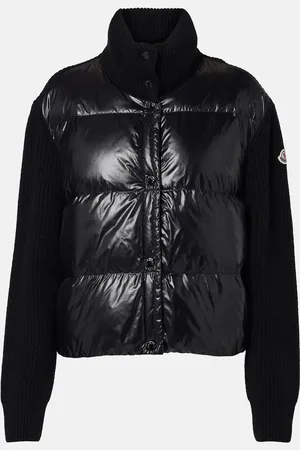 Moncler Cárdigan de plumas y lana virgen