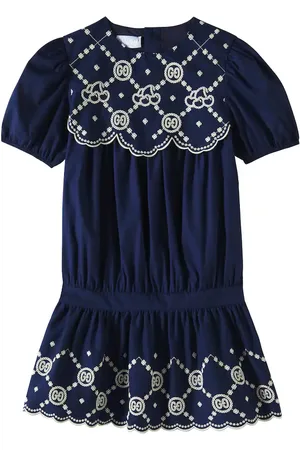 Gucci Vestido en popelín de mezcla de algodón