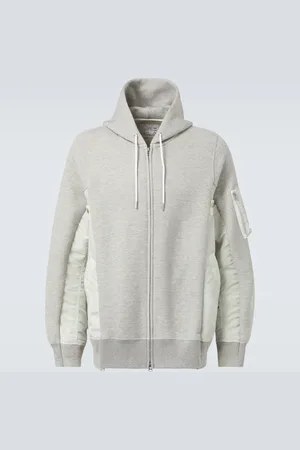 SACAI Sudadera con capucha de jersey de algodón