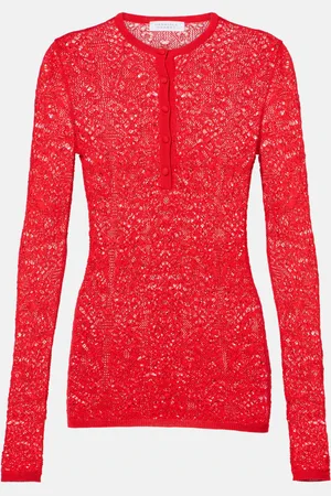 GABRIELA HEARST Camiseta con botones Ithaca de lana y seda