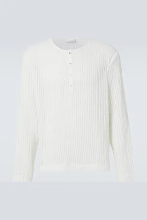 COMMAS Camiseta con botones a rayas