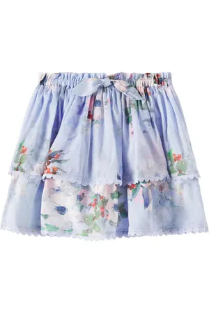 ZIMMERMANN Falda Everley de algodón a capas