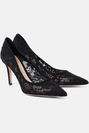 Gianvito Rossi Salones Pointy 85 de encaje