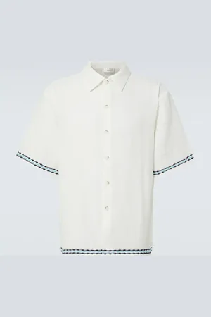 COMMAS Camisa de lana y lino con nudo