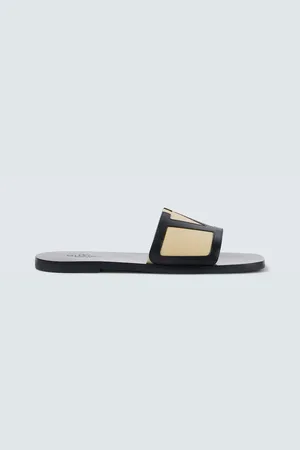 VALENTINO GARAVANI Sandalias de piel con VLogo