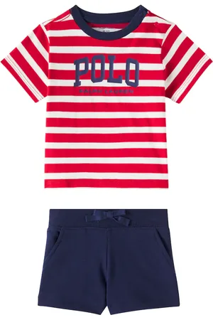 Ralph Lauren Bebé - set de camiseta y shorts de algodón