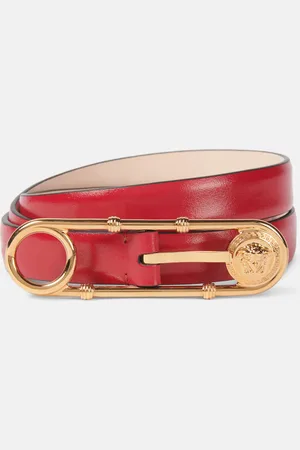 VERSACE Cinturón Medusa Safety Pin de piel