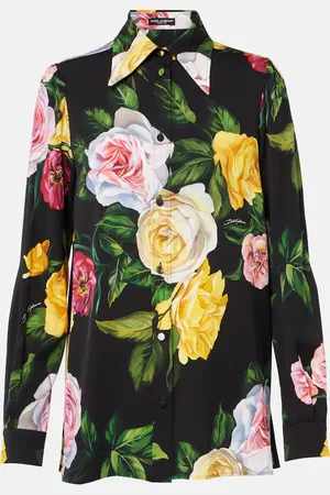 Dolce & Gabbana Camisa en charmeuse de mezcla de seda