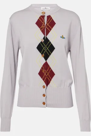 Vivienne Westwood Cárdigan Argyle de algodón y lana