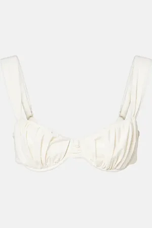FAITHFULL THE BRAND Top de bikini Emily fruncido