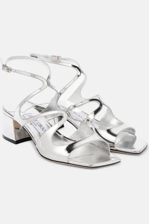 Jimmy Choo Sandalias Azilia 45 de piel metalizada